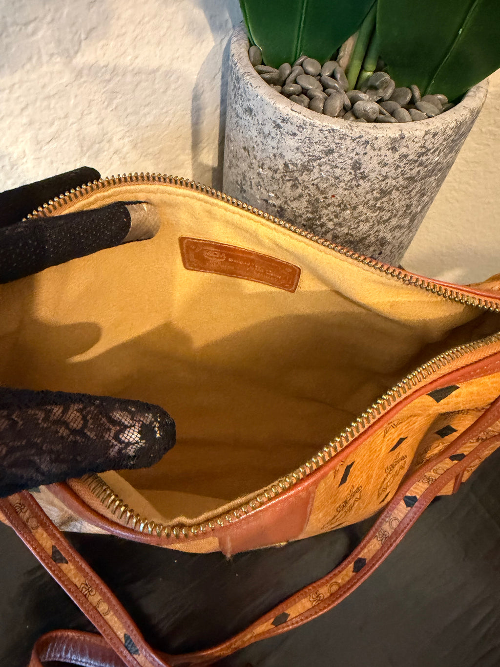 MCM Viestos Cognac Crossbody