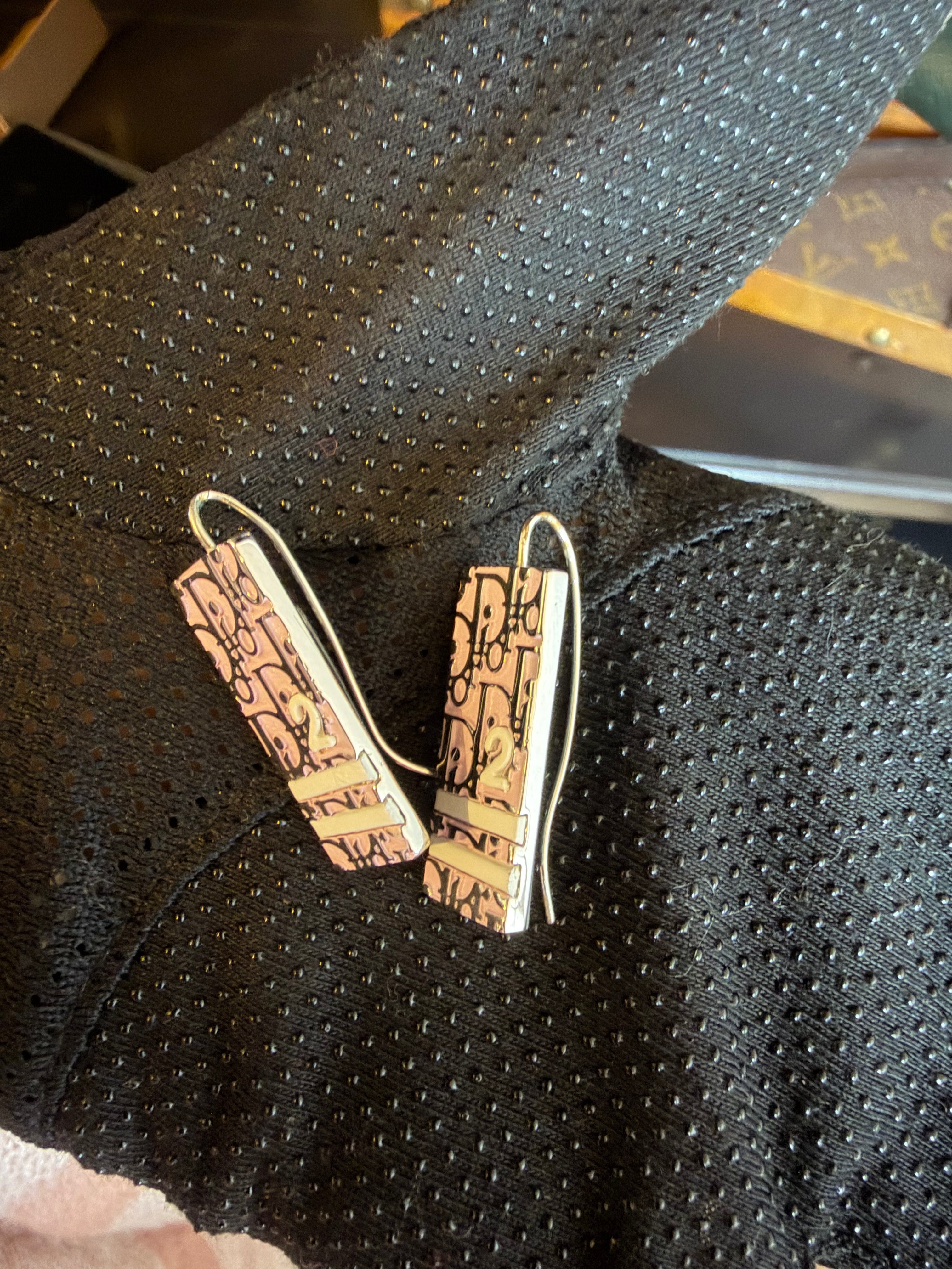 Christian Dior Trotter Earrings Pink